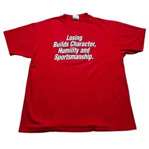 Vintage Y2K Honda Racing “ Honda builds Champions”Short Sleeve T-Shirt Red Sz XL